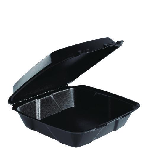 DART 9.5" X 9.5" 95HT1R 1 Compartment Foam Container