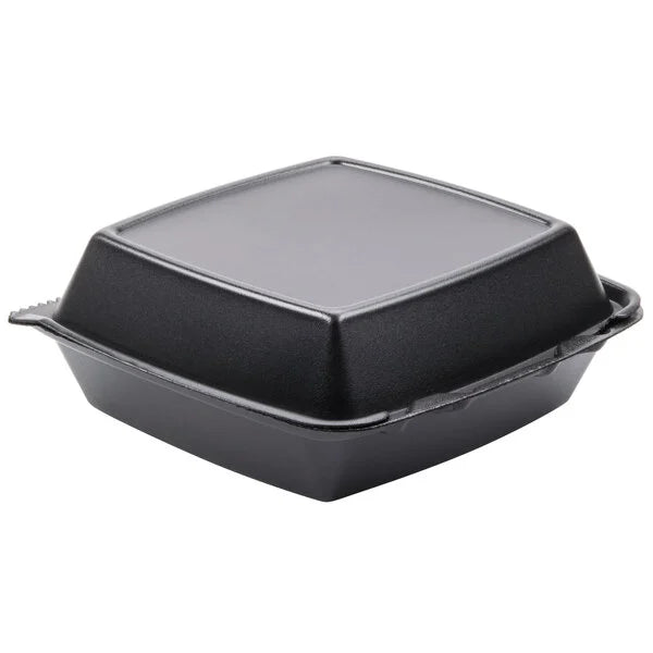 DART 8.5" X 8.5" 85HT1R 1 Compartment Foam Container