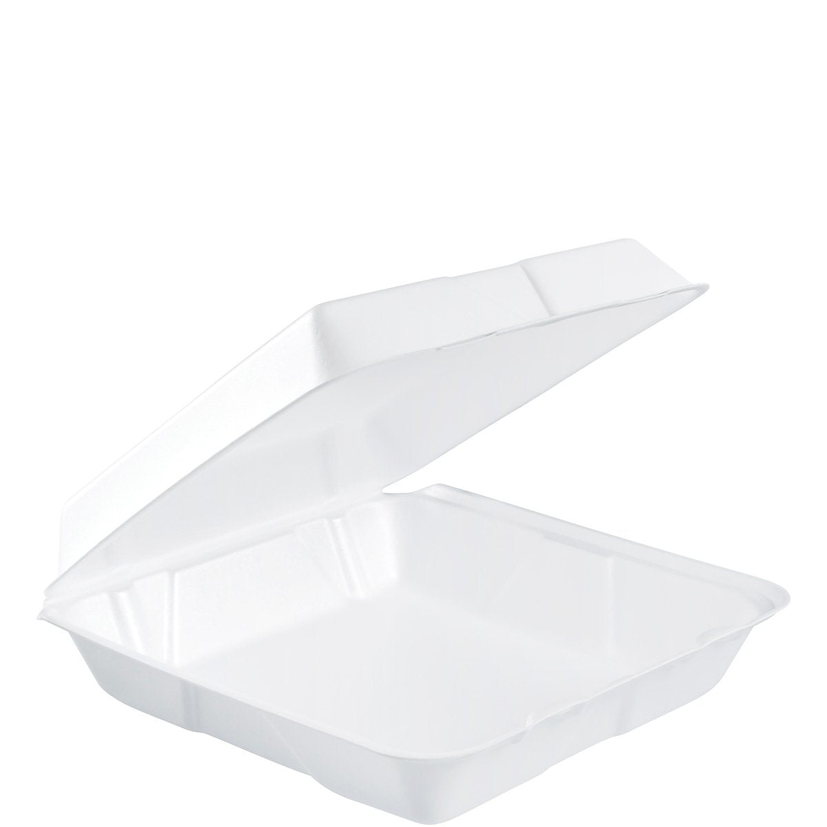 DART 9.5" X 9.5" 95HT1R 1 Compartment Foam Container